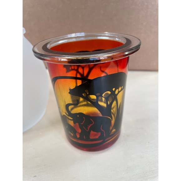 Partylite Savannah Sunrise Tealight Holder 3 Piece Giraffe Elephant P8756 NIB - Picture 6 of 7